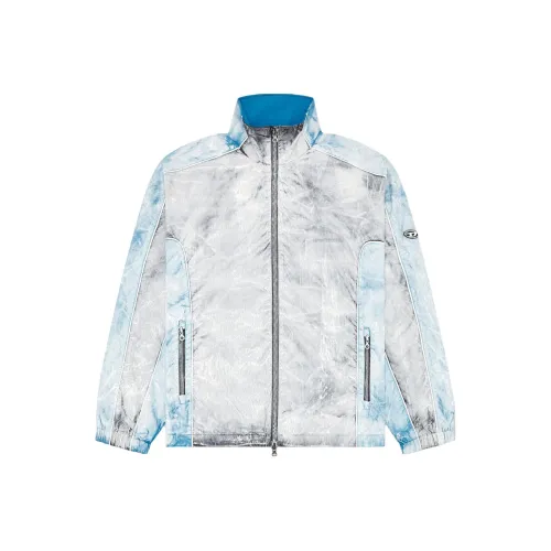 DIESEL FW24 Куртки и Пальто Мужской Светло-Синий