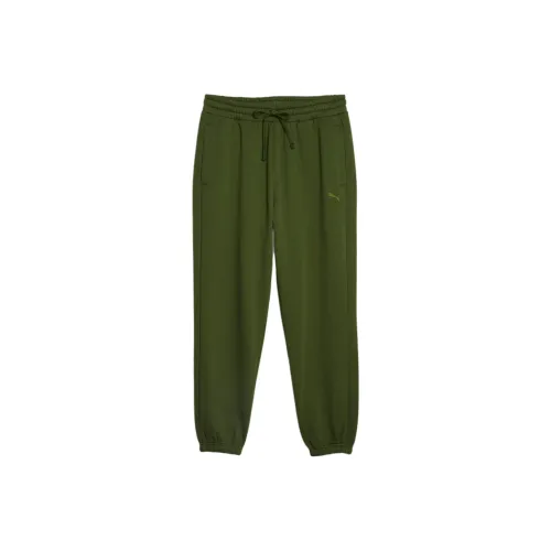 PUMA CLASSICS Персик Золотистый Зеленый Мужские Вязаные Тренировочные Штаны