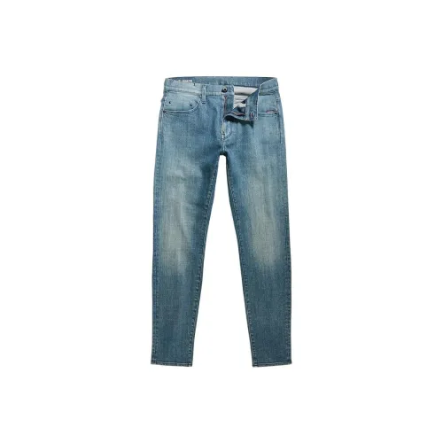STAR RAW Выцветшие Индиго Мужские Джинсы