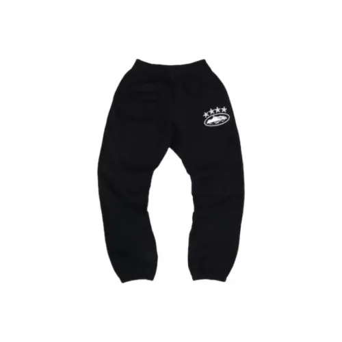 Corteiz Co-Brand Черные Мужские Вязаные Спортивные Штаны
