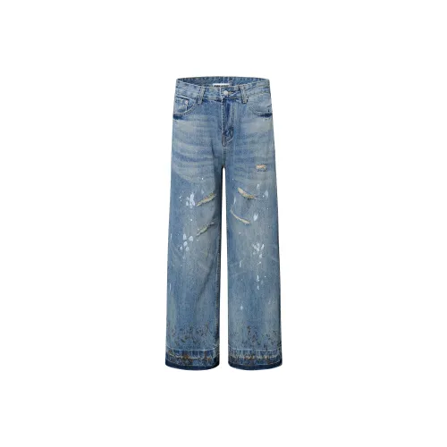 Pirkadat Синие Унисекс Джинсы