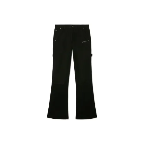 OFF Белый Джинсы Свободного кроя Мужской Черный