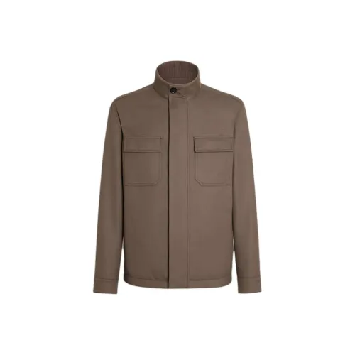 Ermenegildo Zegna Тауповые Мужские Куртки