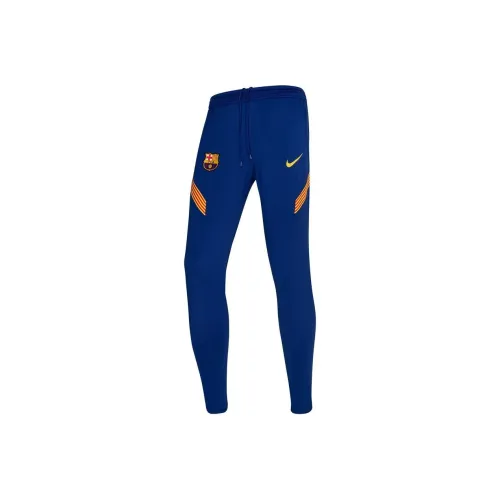 Nike Blue Men's Knitted Training Pants Nike Синий Мужские Вязаные Тренировочные Штаны