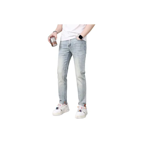 UOOHE Синие Унисекс Джинсы