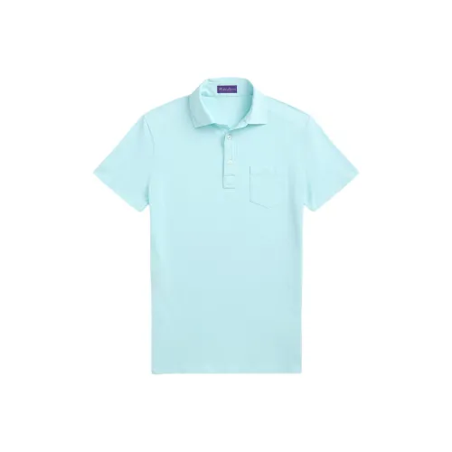 Ralph Lauren Purple Label Озерно-голубая мужская поло
