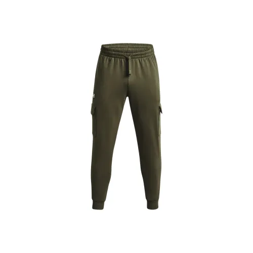 Under Armour Rival Fleece Зеленые Мужские Вязаные Тренировочные Штаны