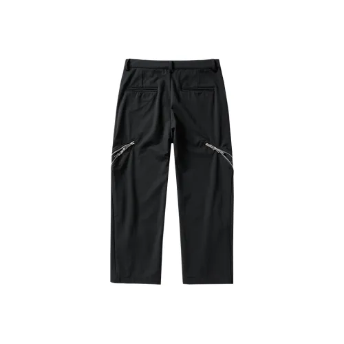 SFTTR Прямой крой Брюки Повседневные Брюки Мужские Черные