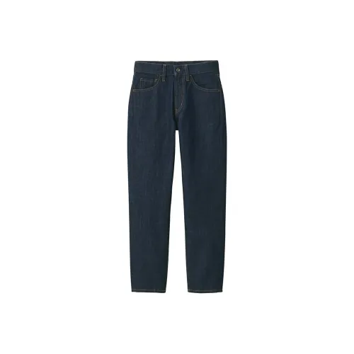 MUJI Джинсы Унисекс Темно-синий Синий