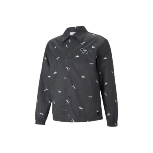 PUMA x Maison Kitsune AOP Куртки и Пальто Унисекс Черный