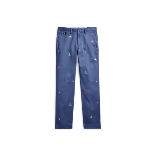 Polo Ralph Lauren SS22 Повседневные брюки Мужские Морской синий