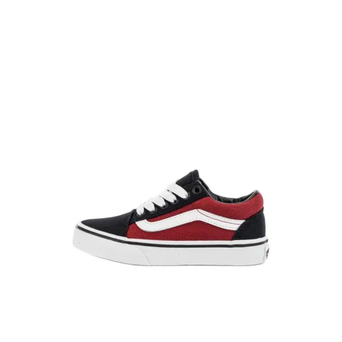Vans Old Skool Детские Скейтбординги Низкий Топ Красный/Черный Kids