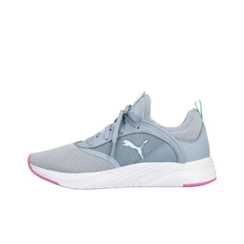 PUMA SOFTRIDE RUBY Амортизация Износостойкий Низкий Топ Беговые кроссовки Женские Серый Розовый
