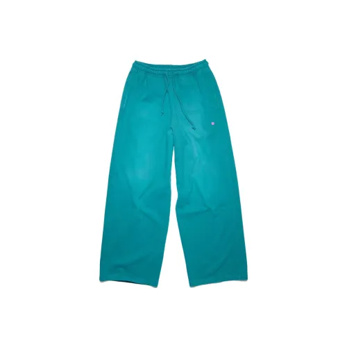 ACNE STUDIOS FW23 Вязаные спортивные брюки мужские морской зеленый