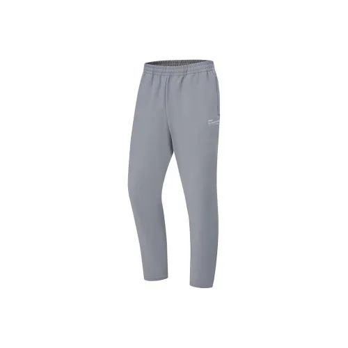 LINING Fitness Series Вязаные Тренировочные Штаны Мужские Щебнево-Серый