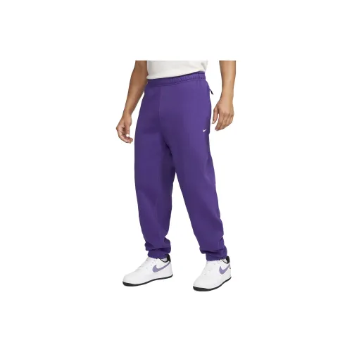 Nike Solo Swoosh Вязаные Тренировочные Штаны Мужские Фиолетовые