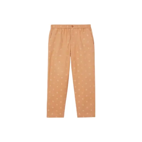 Burberry FW22 Повседневные брюки Мужские Мягкие Рыжевато-коричневые