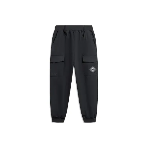 LINING Wade Collection Вязаные Тренировочные Штаны Унисекс Черные