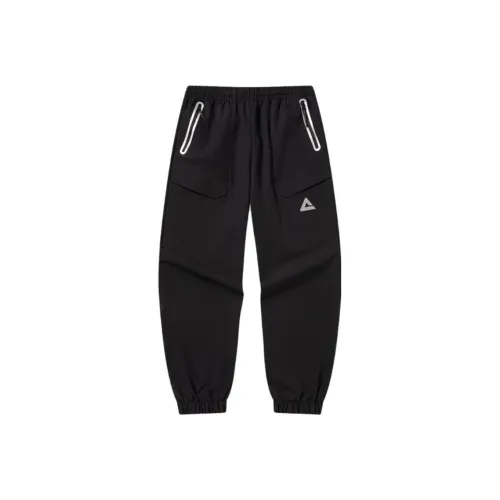 PEAK Kai series Черные мужские вязаные тренировочные брюки