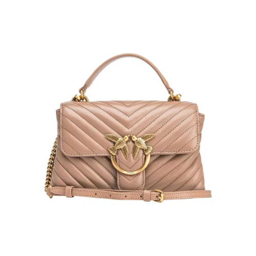 PINKO Love Bag Sheepskin Корова Кожа Плечевая Сумка Мини Женская Коричневая