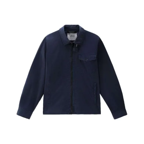 WOOLRICH Темно-синие мужские куртки