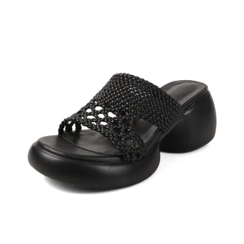 QUICHESHOES Кожаный пэчворк Cut Out Тихие Слипоны Женские