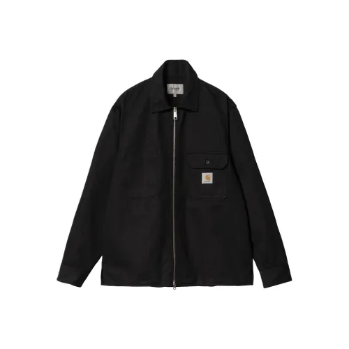 Carhartt WIP SS24 Rainer Рубашка Jac Куртка Мужская Черная