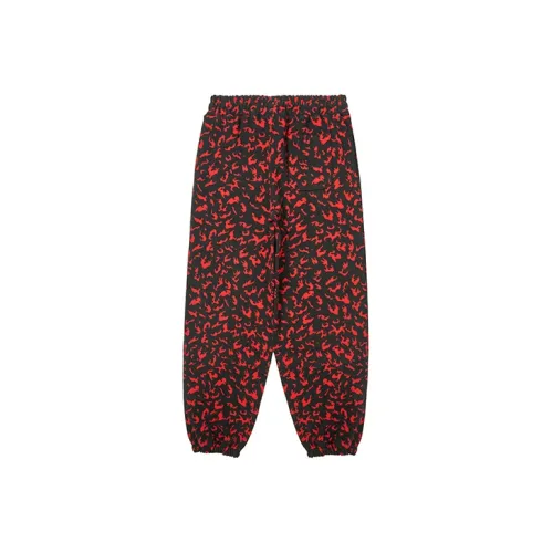 LVXWA SS22 Повседневные брюки Унисекс Черный Красный