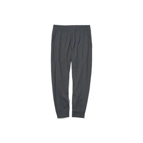 UNIQLO Вязаные спортивные брюки унисекс каменно-серого цвета