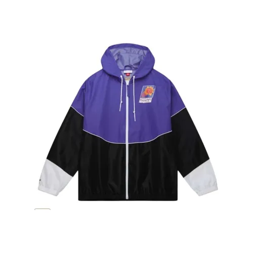 NBA Phoenix Suns Дом Команда Легкий WINDBREAKER Тренчкот Мужской Фиолетовый