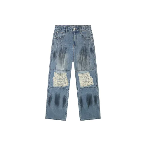 SAKUN Синие Унисекс Джинсы