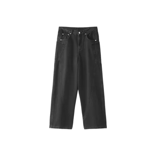 JFU Черные Мужские Джинсы