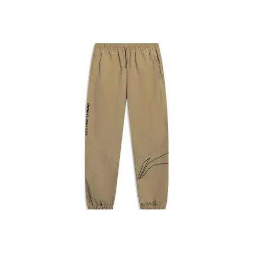 LiNing SS23 Вязаные Тренировочные Штаны Мужские Аутентичные Хаки
