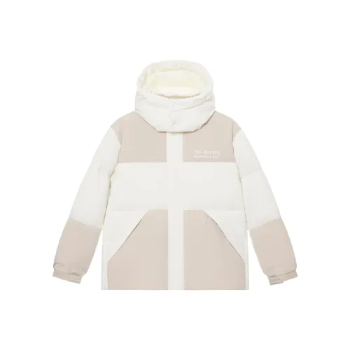 New Balance совместная серия Vintage Sports Пуховик Унисекс Белый Экрю