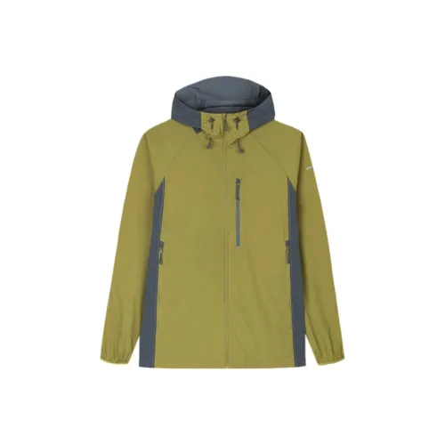 ANTA Champion Series Тренчкот Мужской Светлый Кофейный Зеленый Туманно-Серый