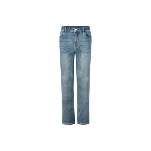 FDMWAVE Джинсы Мужские Темно-Небесно-Синий