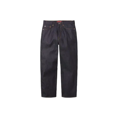 Supreme WEEK1 RIGID BAGGY SELVEDGE Jeans Джинсы Unisex Бирюзовый