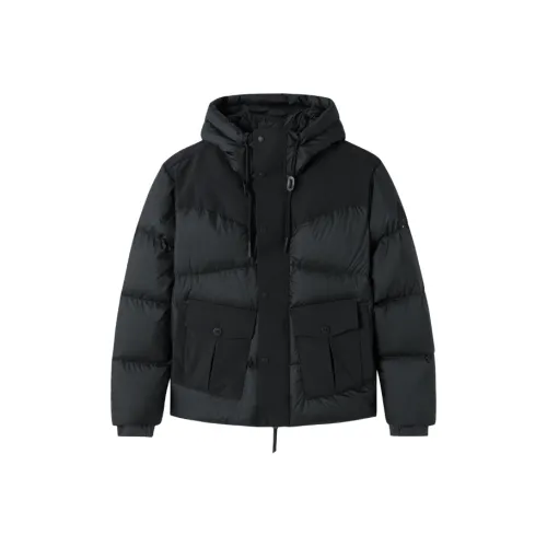 Le Coq Sportif Пуховик Мужской Ослепительный Черный