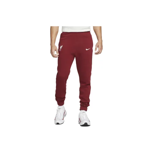 Nike Red Men's Knitted Training Pants Nike Красные Мужские Вязаные Тренировочные Штаны