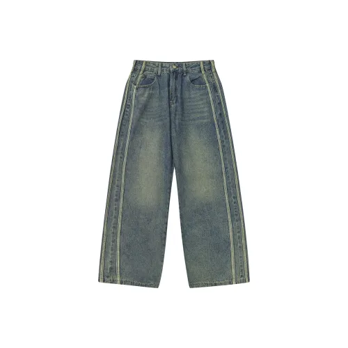 Heartboon Темно-синие унисекс джинсы