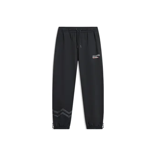 LINING Wade Collection Черные Мужские Вязаные Тренировочные Штаны