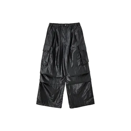 KORAKUBLUE Карго-брюки Унисекс Керамика Черный