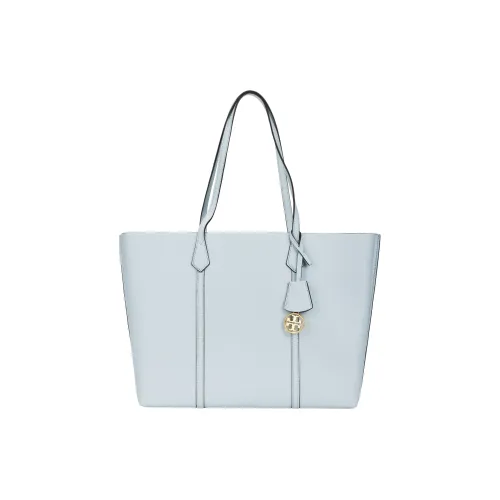 TORY BURCH Perry Кожа Тоут Сумка Сумка для покупок Сумка на плечо Сумка обычная Женская Ледяной синий
