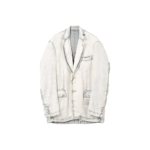 Maison Mihara Yasuhiro SS25 Куртки и Пальто Мужской Светло-Серый