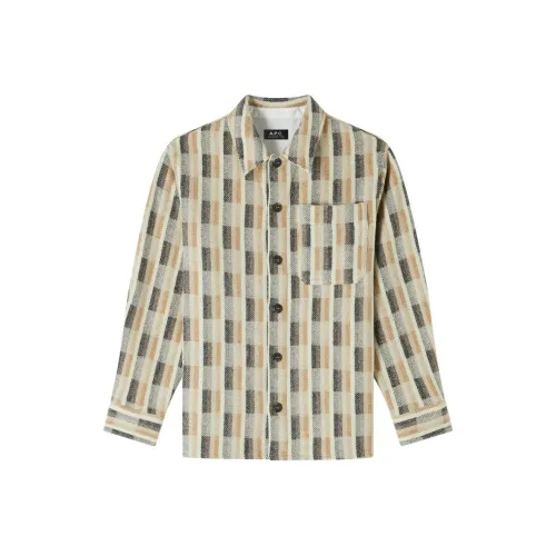 A.P.C FW24 Куртки и Пальто Мужской Бежевый