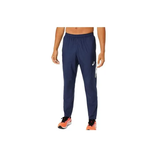 ASICS LIMO Вязаные тренировочные брюки мужские полночный синий