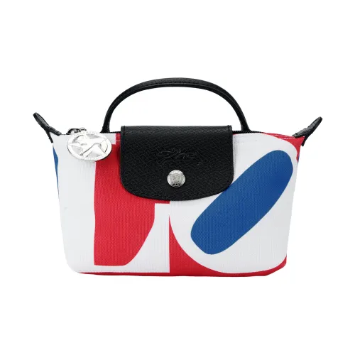 LONGCHAMP Robert Indiana Коллаборация Ткань Пельмени Сумка Мини Женская Белая