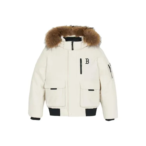 MLB Boston Red Sox FW24 Down Jacket Unisex Dark Cream
