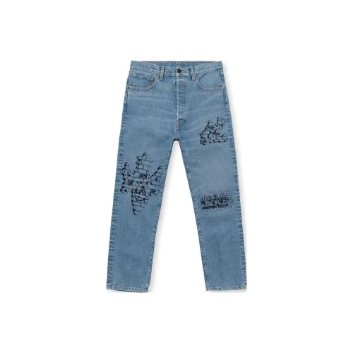 Brain Dead Синие Унисекс Джинсы