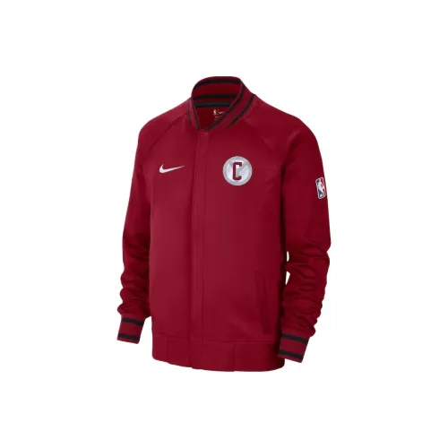 NBA Chicago Bulls Nike Городской Edition Thermaflex SHOWTIME Куртки и пальто Мужской Красный